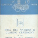 Photo:Front cover of programme for the closing ceremony at the 1948 London Olympics